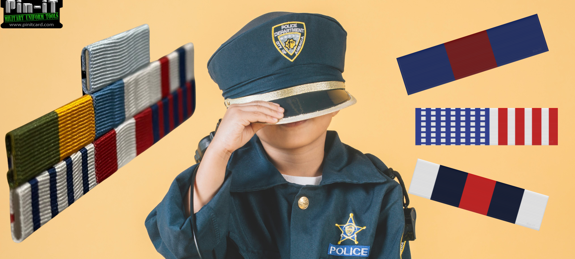 Honoring Our Heroes: Police Cloth Ribbons and Commendation Bars by Pin-iT Military Uniform Tools