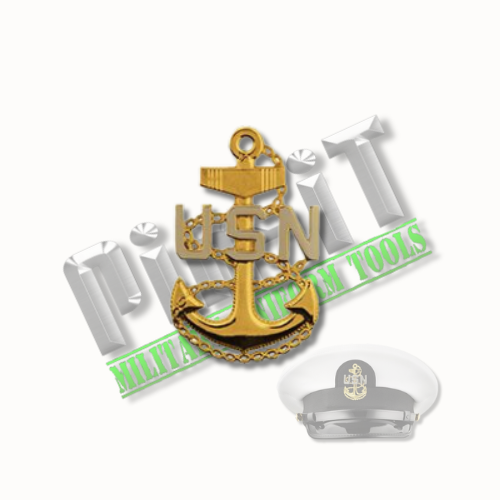 Navy Combination Cover device regulation size E7 chief petty officer 1.75"