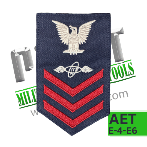 Coast Guard USCG Rating Badge: E-6 AET Avionics Electrical Technician