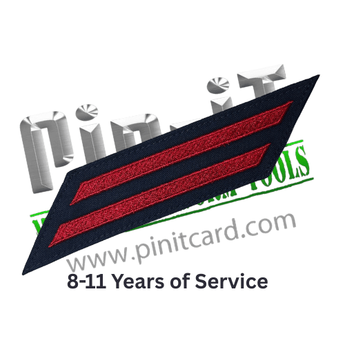 USCG Hashmark-2 service stripes- 8-11 years of service