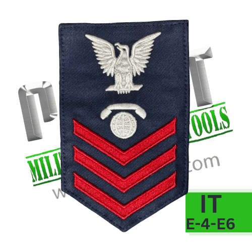 Coast Guard USCG E6 Rating Badge: IT Information Specialist