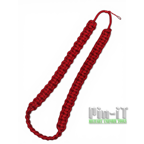Scarlet Red Cobra Knot Shoulder Cord | Army Artillery JROTC Military Uniform Cord