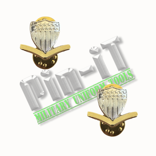 Coast Guard (USCG) Petty Officer 3rd Class E-4 Collar Device – Metal (Pair)