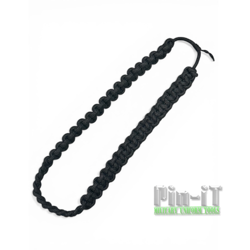 Black Cobra Knot Shoulder Cord | JROTC Raider PT Team Military Aiguillette Cord
