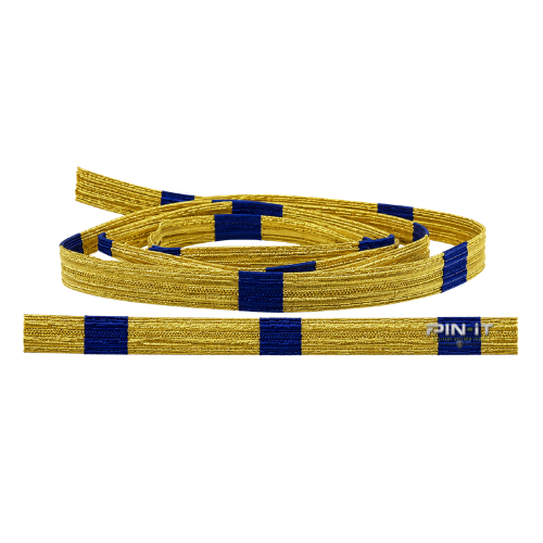 Coast Guard  U.S. Navy  CWO2/CWO3 Sleeve Lace Cut Set – 36" Gold & Blue Lace