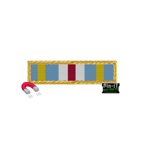 Joint Meritorious Unit with NAVY/AF/MC/CG Frame-Magnetic Thin Ribbon