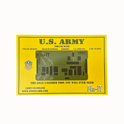 The ARMY Pin-iT Card - A Complete Uniform Tool for Perfect Placement