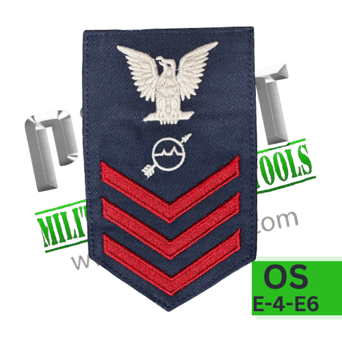 Coast Guard USCG E6 Rating Badge: OS OPERATIONS SPECIALIST