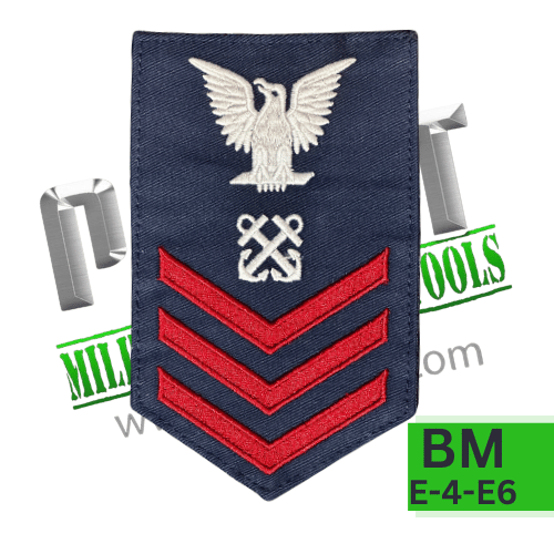 Coast Guard Rating Badge: E-6 BM Boatswain Mate