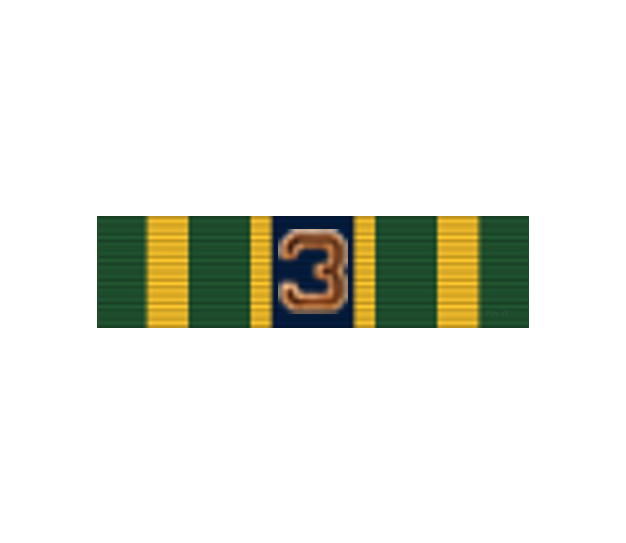 Army NCO Professional Development Ribbon with number3