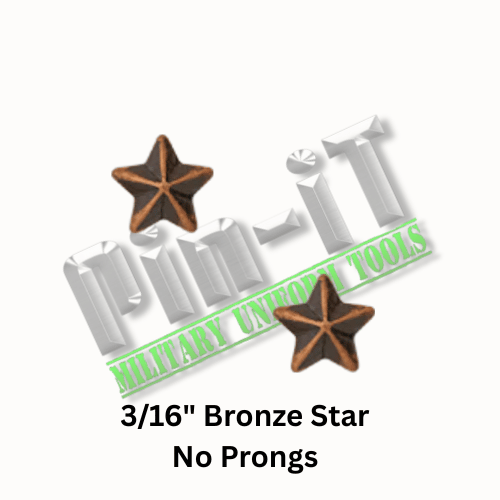 3/16" Bronze Star Ribbon Attachment – No Prongs