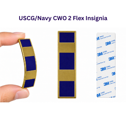 USCG / Navy CWO2 Flex Insignia – 3M Adhesive Backing