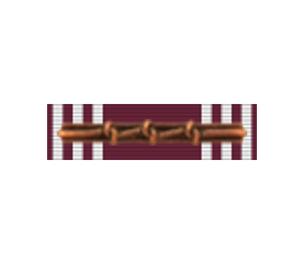 Army Good Conduct Ribbon with 3 Knot Bar