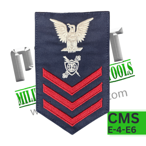 Coast Guard USCG Rating Badge: E-6 CMS Cyber Mission Specialist