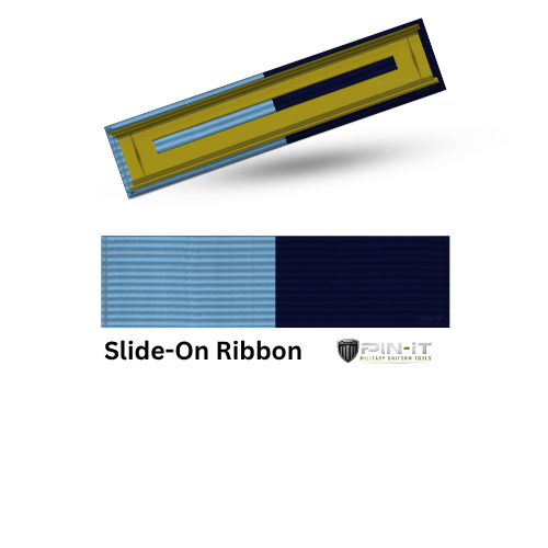 Flyver-Style Slide-On Ribbon | Light Blue & Dark Blue