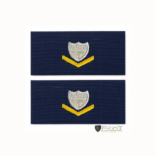 USCG E-4 Third Class Petty Officer Collar Device – Blue Ripstop