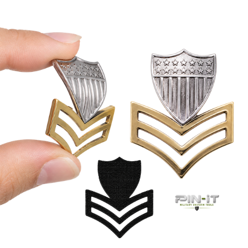 USCG E-6 Flex Insignia – Hook & Loop Backing